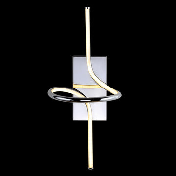 Sketch 9" Minimalist Metal Integrated LED Vanity Light Sconce - JONATHAN Y
